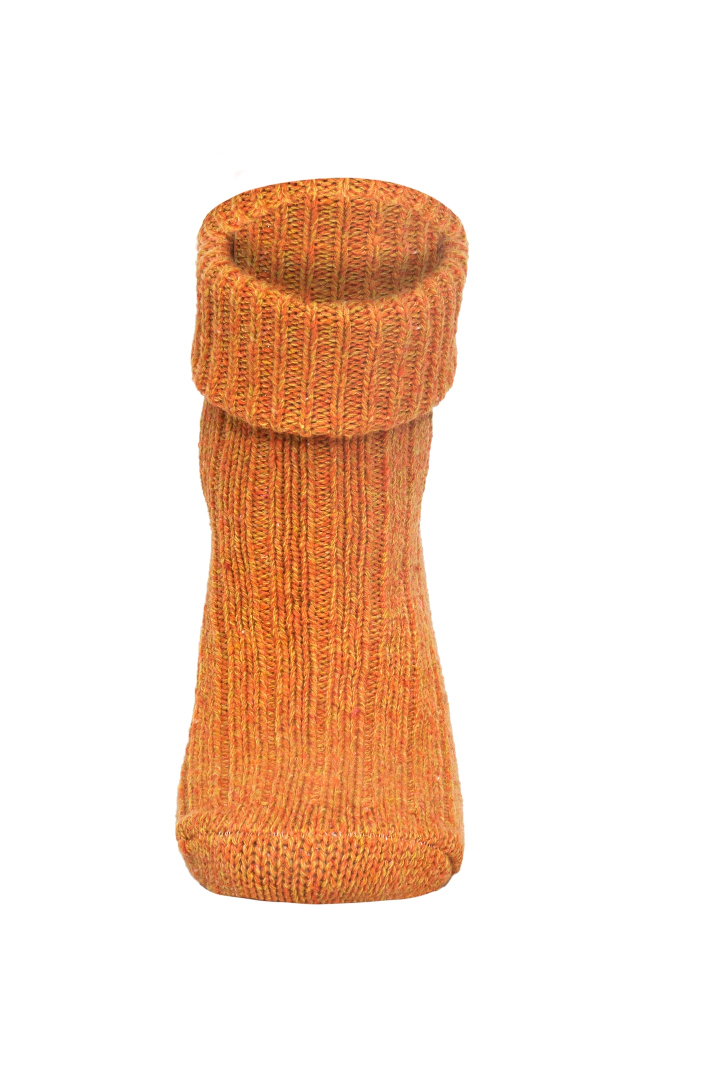 Merino Wool Ankle Crew Socks Orange Unisex