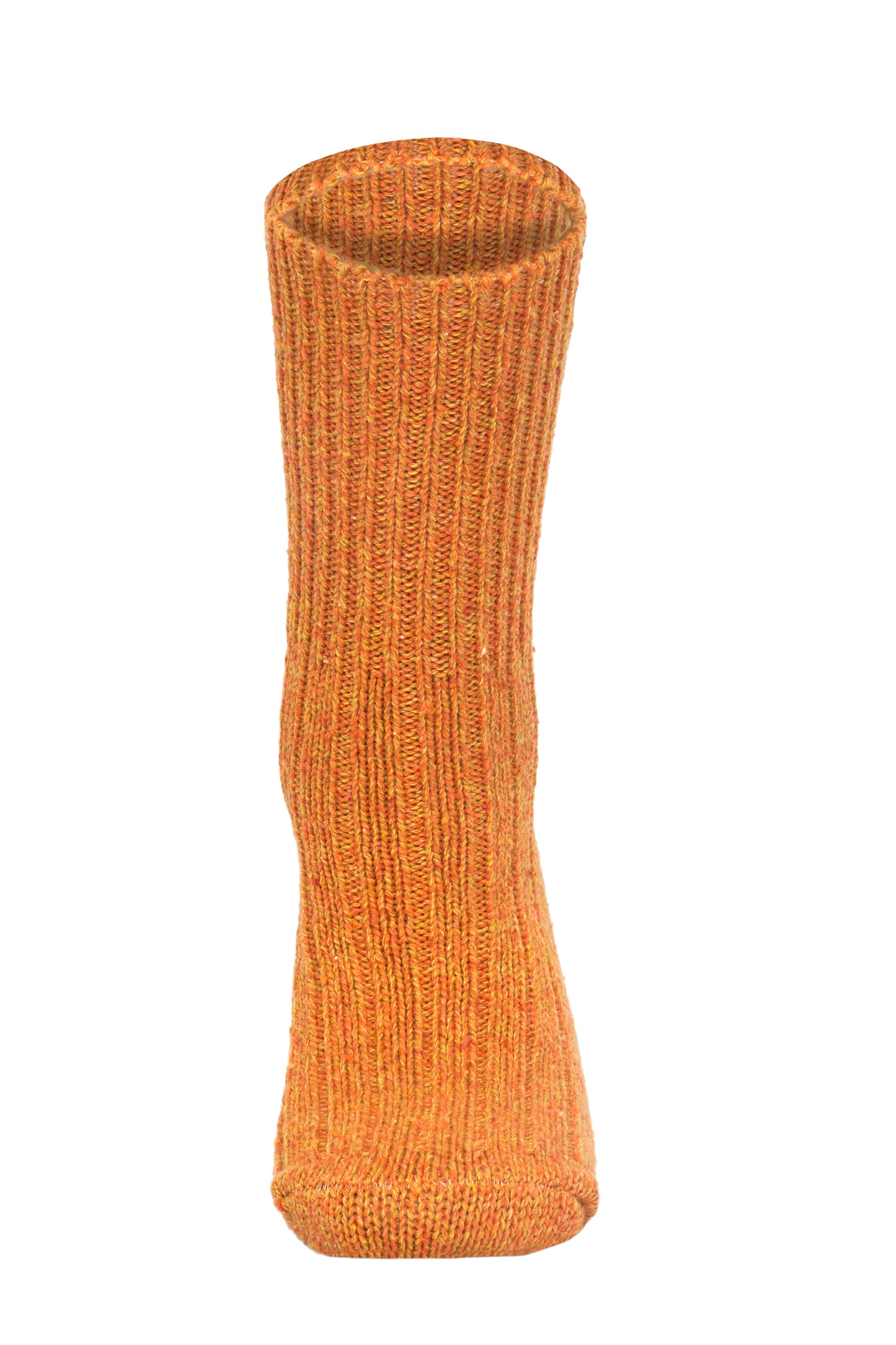 Merino Wool Ankle Crew Socks Orange Unisex