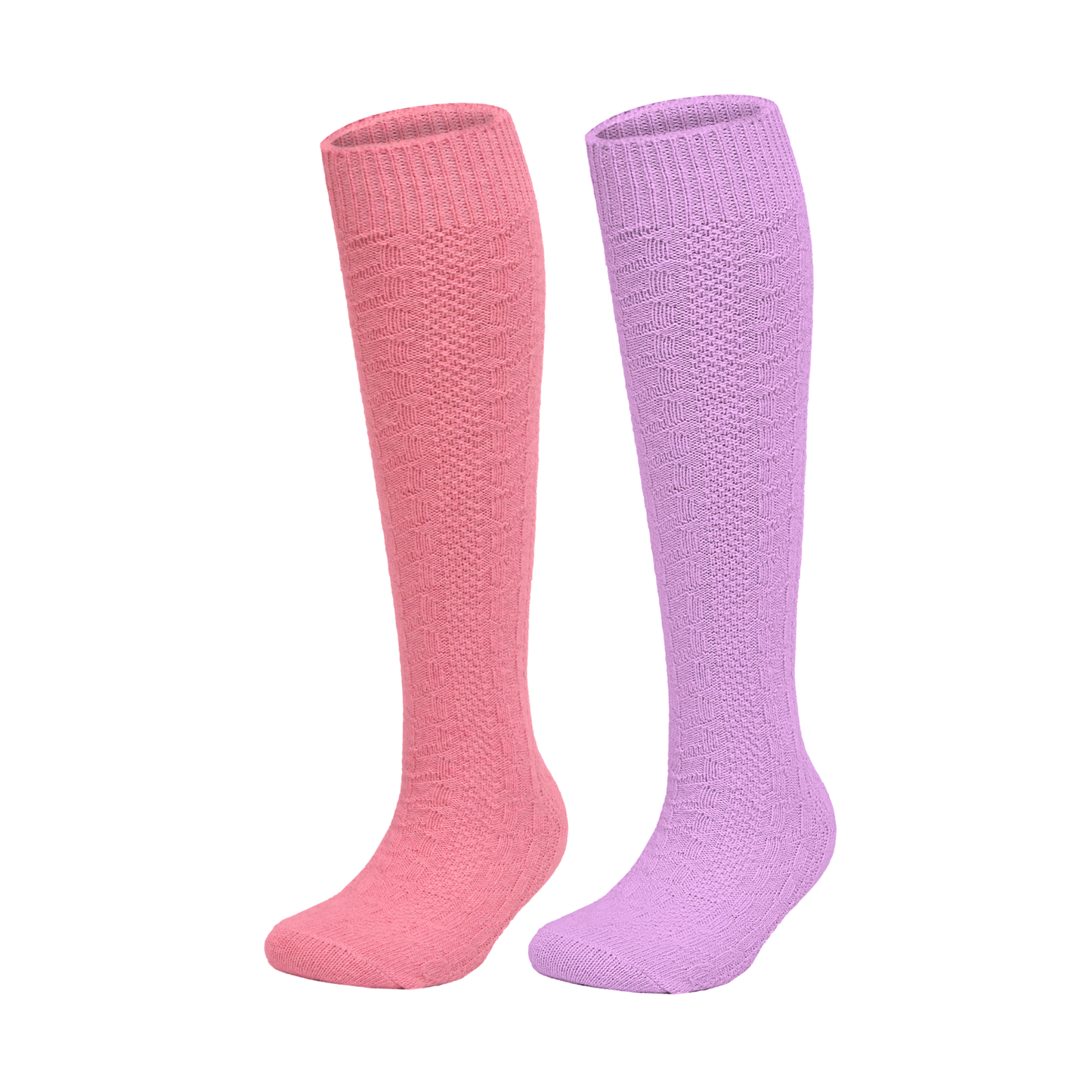 Wool Knee High Socks Multicolor Women Unisex