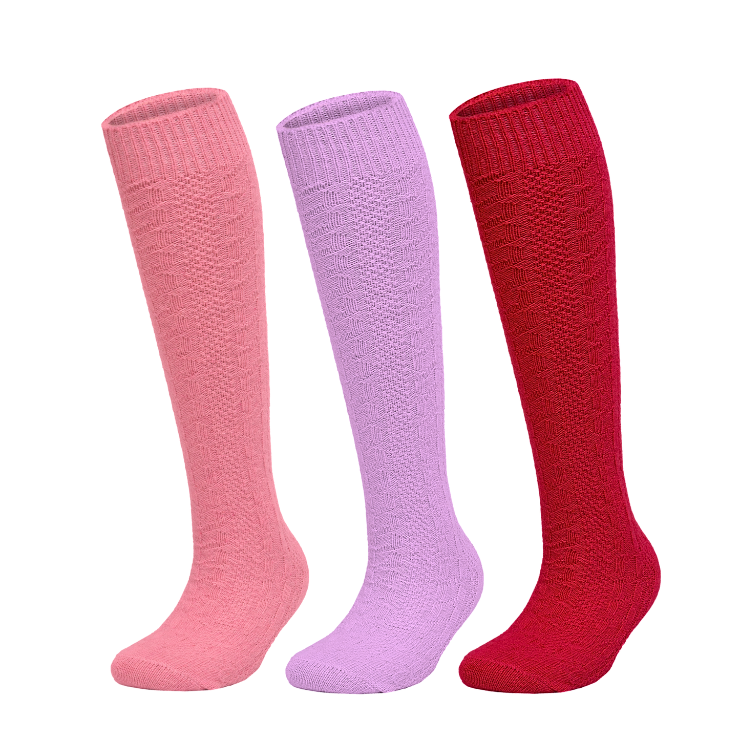 Wool Knee High Socks Multicolor Women Unisex