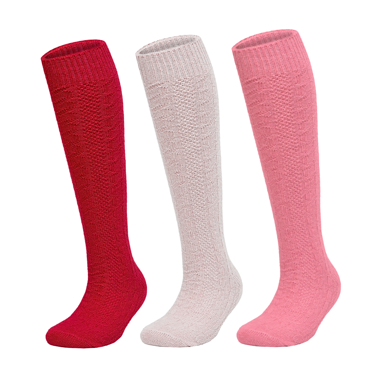 Wool Knee High Socks Multicolor Women Unisex